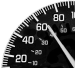 image of a speedometer